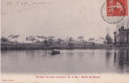 C2-77) SAINT JEAN LES DEUX JUMEAUX - SEINE ET MARNE - BORDS DE LA MARNE - CANOTAGE - EN 1909 - Autres & Non Classés