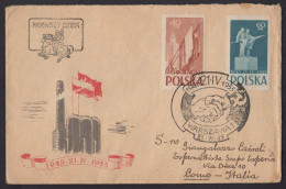 VAR 29 - 21/4/1955 - Incoming Mail. Letter Sent From Poland To Italy. - Storia Postale