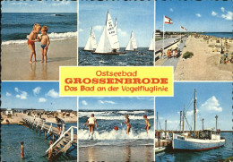 71458084 Grossenbrode Ostseebad Strand Kinder Segelboot Sturm Fischkutter Vogelf - Andere & Zonder Classificatie