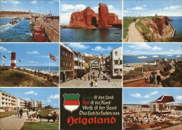 71457772 Helgoland Nordspitze Lange Anna Steilkueste Leuchtturm Strand Konzertpa - Helgoland