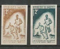 Dahomey ** MNH 32 - Y&t N° 194 Essai (trial Color) Non Dentelé (imperf) ATHLETISME COURSE - Athletics