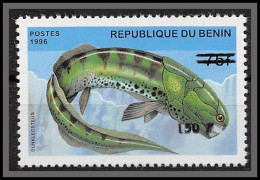 Bénin Dahomey 352 Michel N°1265 Poissons (Fish) Prehistoric Neuf ** MNH Surcharge Overprint - Bénin – Dahomey (1960-...)