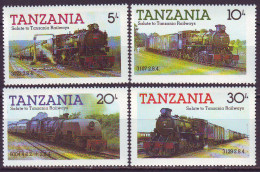 TANZANIA - RAILWAYS - **MNH - 1985 - Trains