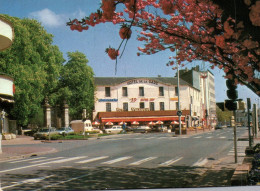 RECTO/VERSO - CPA - HOTEL DE LA GARE DE CHATEAUROUX - BARE BRASSERIE - MERCEDES 450 SEL - Chateauroux