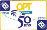 Nouvelle Caledonie Caledonia IZI Telecarte Phonecard 50 Ans De L'OPT, Cagou, 1000F, Ut. 2008 TBE - Nieuw-Caledonië