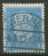 Deutsches Reich 1931 Reichspräsident Paul Von Hindenburg 454 TOP-Stempel - Used Stamps