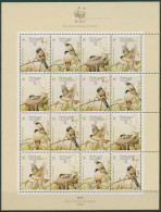 Portugal - Azoren 1990 WWF Naturschutz Vögel 405/08 ZD-Bogen Postfrisch (C90965) - Azores