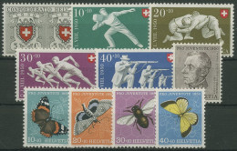 Schweiz Jahrgang 1950 Komplett 545/54 Postfrisch (G60002) - Unused Stamps