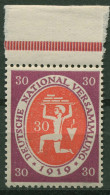 Deutsches Reich 1919 Nationalversammlung Oberrand 110 C P OR Postfrisch - Neufs