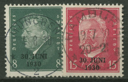 Deutsches Reich 1930 Reichspräsidenten Mit Aufdruck 444/45 TOP-Stempel - Used Stamps