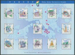 Hongkong 1999 Sehenswürdigkeiten Bauwerke Block 65 Postfrisch (SG29325) - Blocks & Sheetlets
