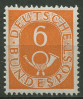 Bund 1951 Freimarke Posthorn 126 Mit Falz - Ongebruikt