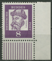 Bund 1961 Bedeutende Deutsche Bogenmarken 349 X Ecke 4 Postfrisch - Unused Stamps