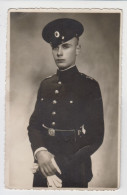 Ww2 Bulgaria Bulgarian Military School Officer Candidate With Uniform, Portrait, Vintage Orig Photo 8.7x13.8cm. (3137) - Guerre, Militaire