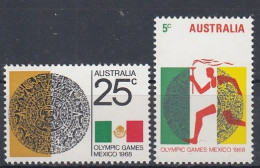 AUSTRALIA 406-407,unused - Ete 1968: Mexico