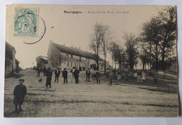 BOURGOGNE . 51 . Boulevard Du Nord . Animée .1906 . Rare - Other & Unclassified