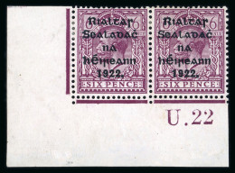 6d Reddish Purple, Mint Lower Left Corner Sheet Marginal - Autres & Non Classés