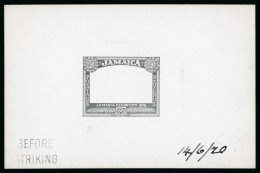 1919-21 Die Proof For The Jamaica Exhibition 1/2d Frame - Andere & Zonder Classificatie