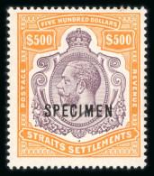 1912-23 Multi CA $500 Purple And Orange-brown Mint Overprinted "SPECIMEN" - Andere & Zonder Classificatie