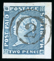 1854 2d Blue Early Impression, Pos.3, Close To Huge Margins, With Superb Strike Of The "2" Numeral - Andere & Zonder Classificatie