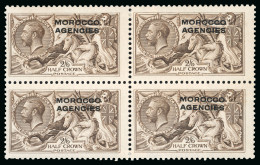 1914-31 Waterlow 2s6d Sepia-brown And De La Rue 2s6d Yellow-brown, Each In Fine Mint Block Of Four - Andere & Zonder Classificatie