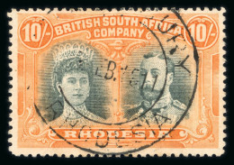 1910 Double Heads 10s Deep Myrtle And Orange With Salisbury Cds - Andere & Zonder Classificatie