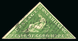 1855-63 Perkins Bacon 1s Bright Yellow-green On White Paper, Used - Sonstige & Ohne Zuordnung