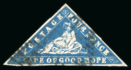 1861 4d Deep Bright Blue On Laid Paper Used With Good Margins - Autres & Non Classés