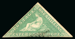 1863 1s Bright Emerald Green Used - Autres & Non Classés