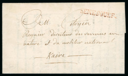 1802 (18 Ventose An 9) Folded Entire From Benesouef - Andere & Zonder Classificatie