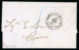 1865 (21.8) Folded Entire From Tanta To Cairo, Bearing - Autres & Non Classés