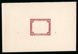1922 Essays Of Harrison & Sons: 5m Red-brown, Miniature - Autres & Non Classés