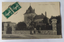 Saint JUST . 51 . La Villa Protat . Animée . 1912 . Rare - Other & Unclassified