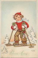 2257- Jeune Skieur - Bonne Année - Children's Drawings