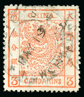 1883 Large Dragon, Thick Paper, 2½mm Spacing, Clean - Collections (sans Albums)