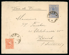 1899-1901 Two Very Fine Letters From Tabriz And Sultanabad To Zurich, Franked With 1897 Issue - Sammlungen (ohne Album)