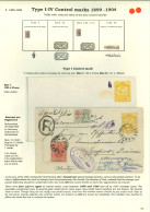 1899 Second Issue With Arabesque Control Handstamp, Four Envelopes Of 5ch Yellow - Collections (without Album)