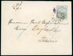 1902 1319 Provisoire Handstamp With Arabesque Control Handstamp Type I 10ch Blue (PE8CD) - Collections (without Album)