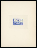 1947 North Yemen 10b Sunken Die Proof In Dark Blue - Collections (sans Albums)