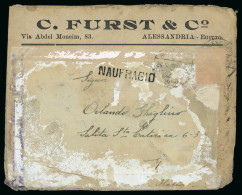 1918 Wreck Cover Egypt Italy SS KINGSTONIAN - Collections (sans Albums)