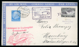 1933 Herta Rocket (GZ-01b) Two Envelopes Bearing Zucker Rocket Stamps 1 Mark And 3 Mark - Collections (sans Albums)