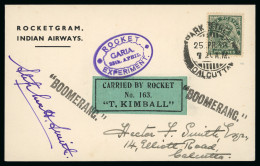 1936/38 Rocket Mail, Three Rocketgrams Signed On Front By Stephen Smith - Collections (sans Albums)