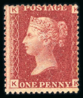 1864-79 1d Red Pl.225 KK Mint, Fine And Fresh O.g., - Collections