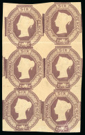 1854 6d. Mauve In A Superb Mint Vertical Block Of Six - Collections