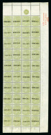 1873-80 4d. Sage-green, Pl.16, AI-JL Part Sheet Of 40, Overprinted "SPECIMEN" (type 9) - Collections