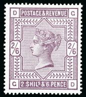 1883-84 2/6d. Deep Lilac, GD; Fine Mint; A Fresh Example. - Collections