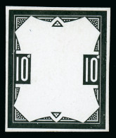 1887-92 10d. Stamp Size Die Proof Of The Frame Plate - Collections