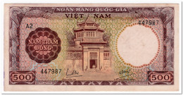 SOUTH VIETNAM,500 DONG,1964,P.22,XF,2 PINHOLES - Viêt-Nam