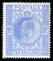 1911-13 10s Blue Mint Large Part O.g., Fine And Fresh - Collections