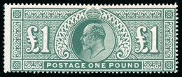 1911-13 £1 Deep Green Mint, Large Part O.g. - Collections